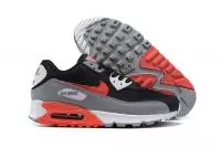 nike air max 90 original pour homme noir red gray